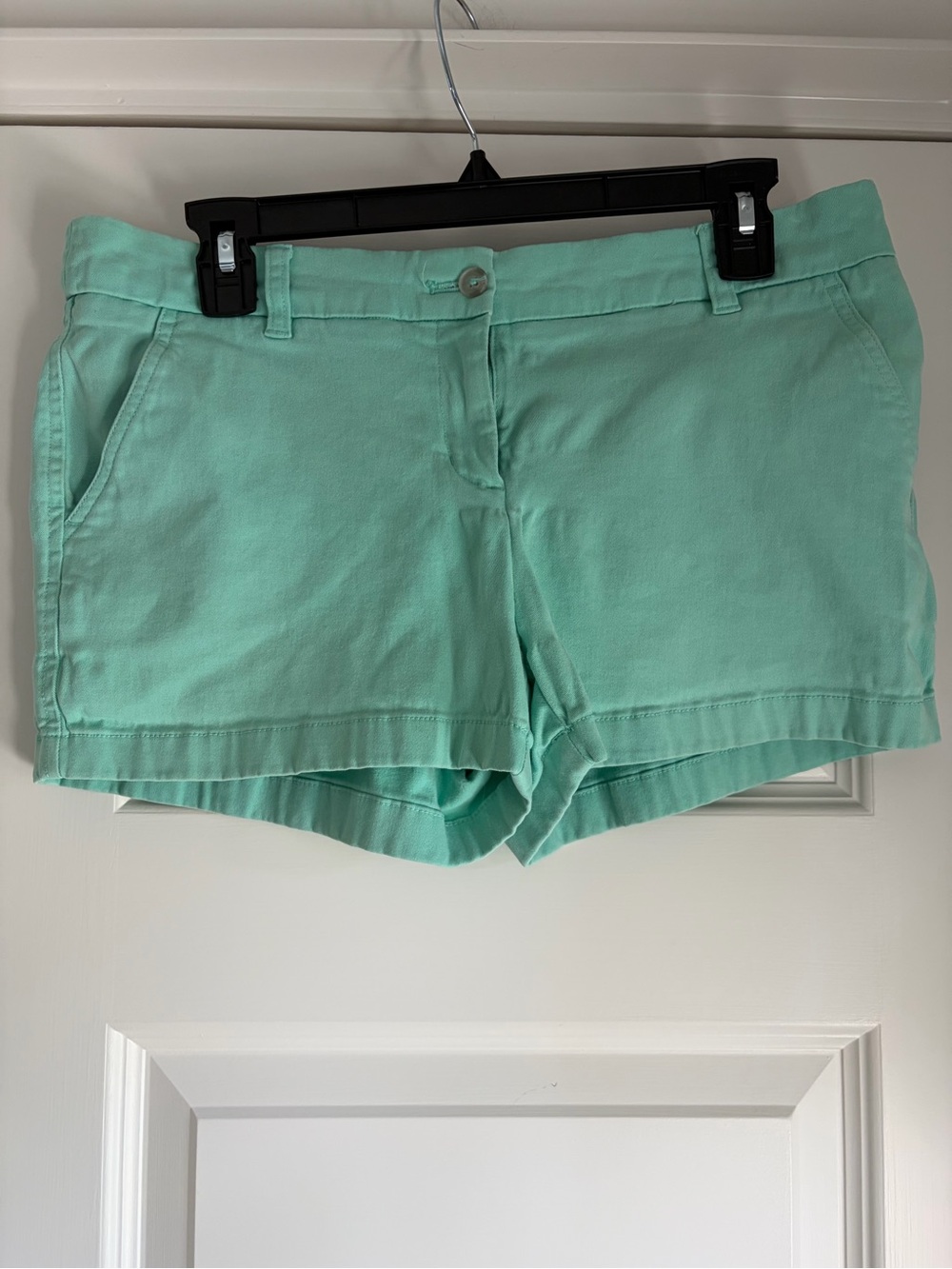 Southern Tide Mint Green Cotton Jean Shorts